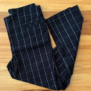Kim Rogers Black Windowpane Chinos